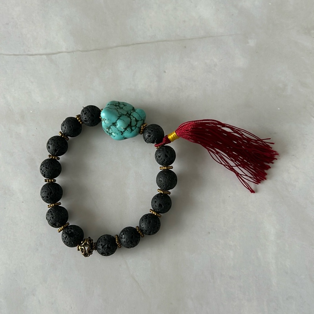 Benevolent Beads || Handmade Lava Rock Bracelet